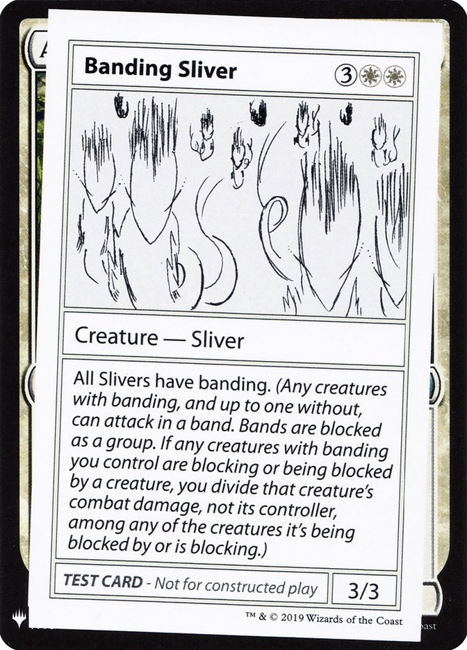 Banding Sliver [Mystery Booster Playtest Cards] | Tacoma Games