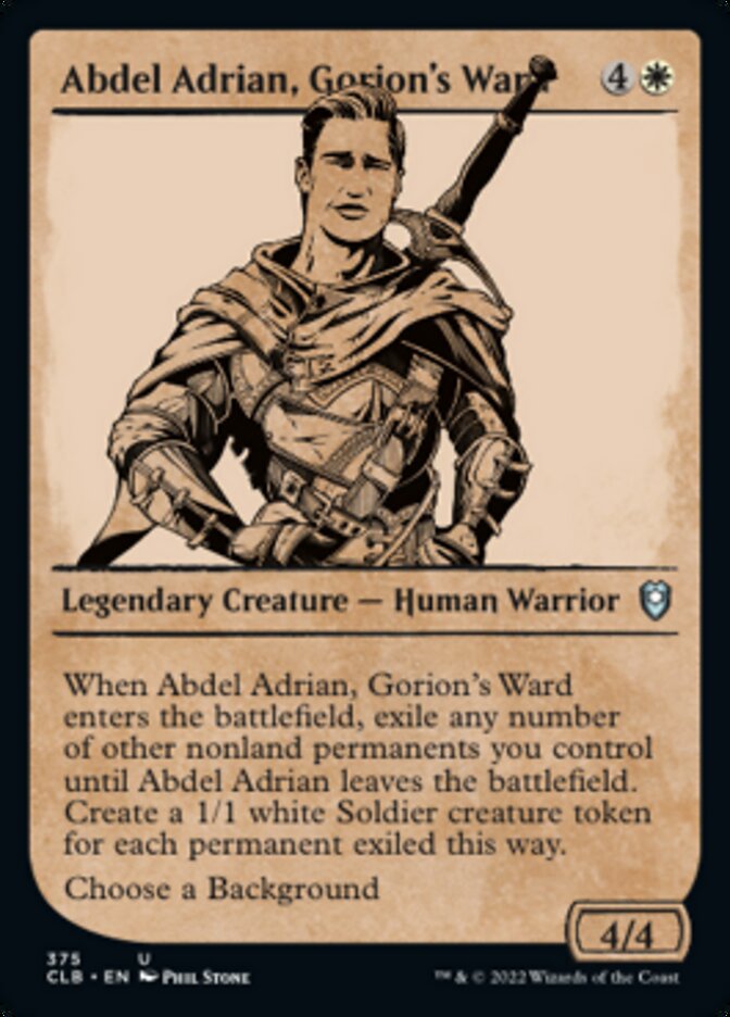 Abdel Adrian, Gorion's Ward (Showcase) [Commander Legends: Battle for Baldur's Gate] | Tacoma Games