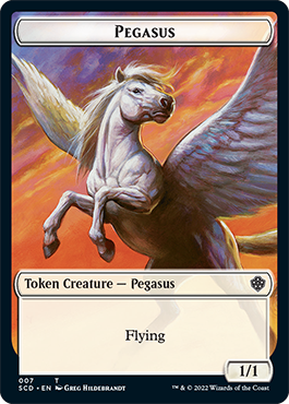 Pegasus // Thopter Double-Sided Token [Starter Commander Decks] | Tacoma Games