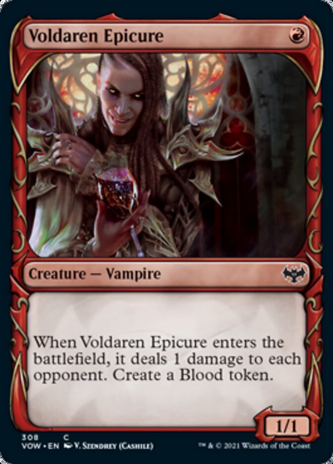 Voldaren Epicure (Showcase Fang Frame) [Innistrad: Crimson Vow] | Tacoma Games