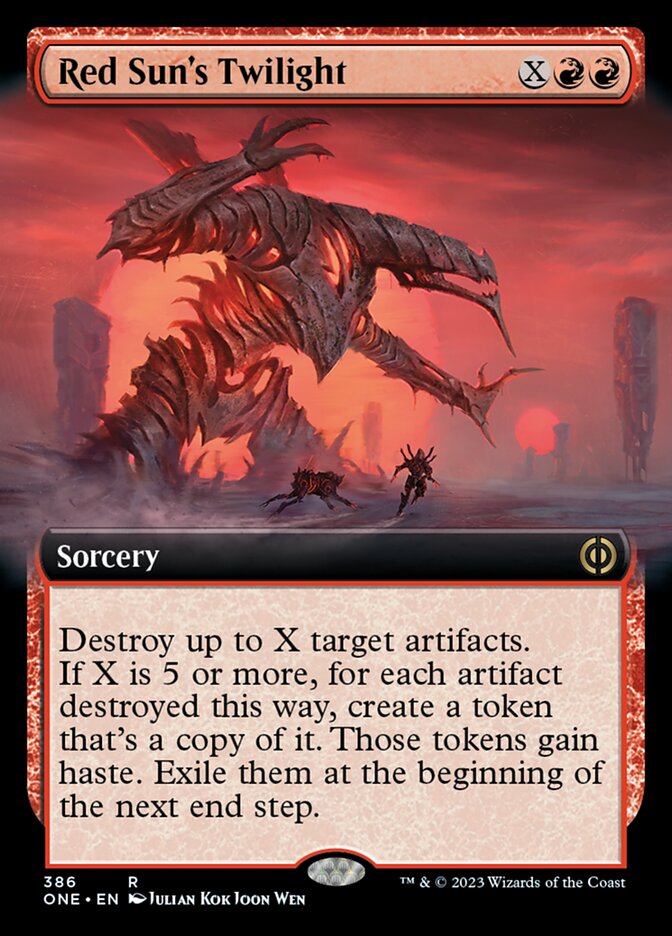 Red Sun's Twilight (Extended Art) [Phyrexia: All Will Be One] | Tacoma Games