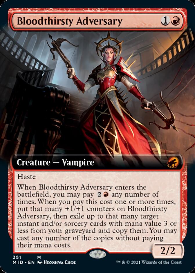 Bloodthirsty Adversary (Extended) [Innistrad: Midnight Hunt] | Tacoma Games