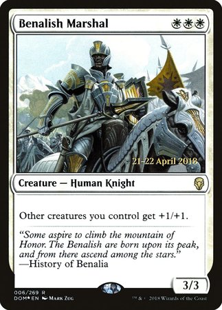 Benalish Marshal [Dominaria Promos] | Tacoma Games