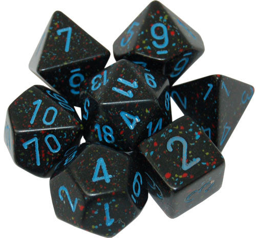Chessex: Speckled Blue Stars 7-Die Set | Tacoma Games
