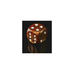 D6 -- 16MM GLITTER DICE, GOLD/SILVER, 12CT | Tacoma Games