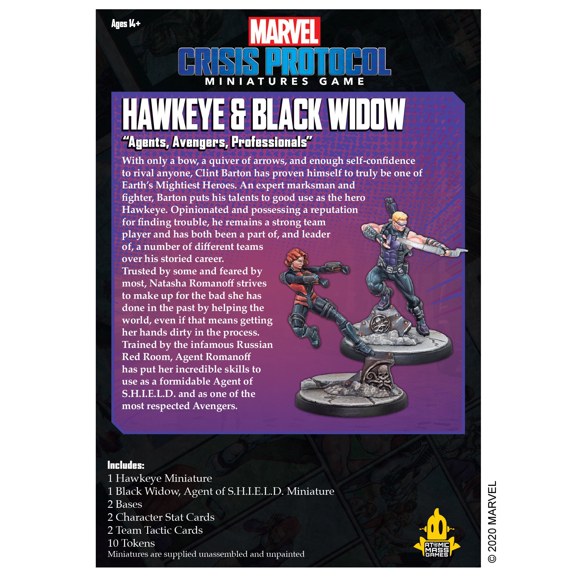 Marvel Crisis Protocol: Hawkeye & Black Widow | Tacoma Games