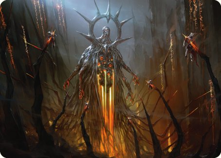 Solphim, Mayhem Dominus Art Card [Phyrexia: All Will Be One Art Series] | Tacoma Games