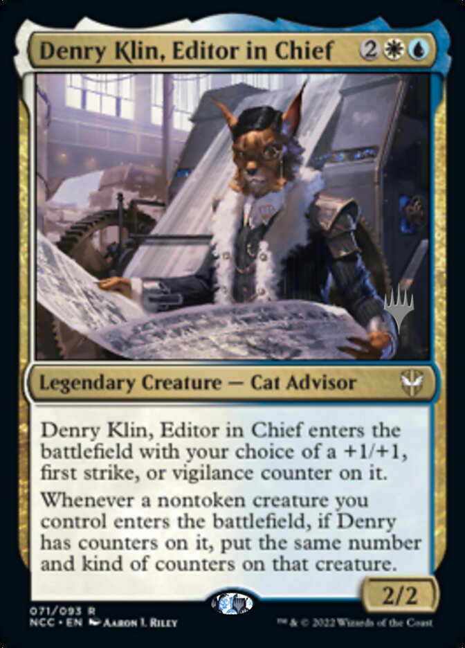 Denry Klin, Editor in Chief (Promo Pack) [Streets of New Capenna Commander Promos] | Tacoma Games