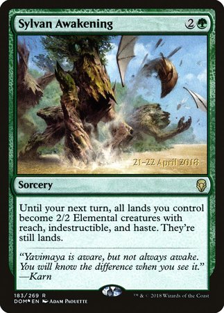 Sylvan Awakening [Dominaria Promos] | Tacoma Games