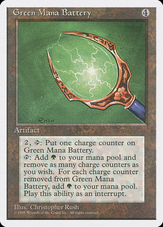 Green Mana Battery [Fourth Edition] | Tacoma Games