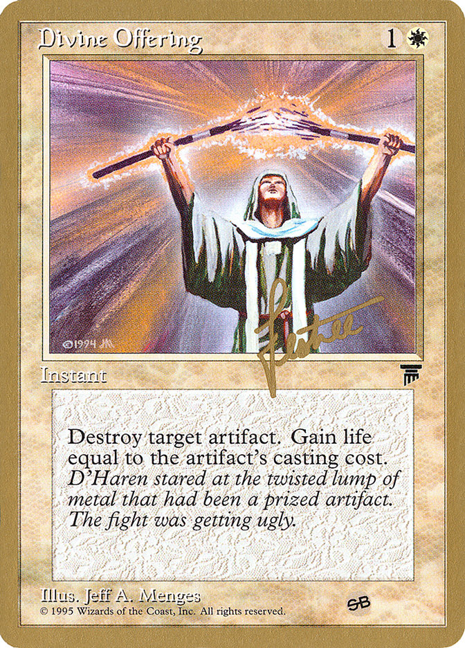 Divine Offering (Bertrand Lestree) (SB) [Pro Tour Collector Set] | Tacoma Games