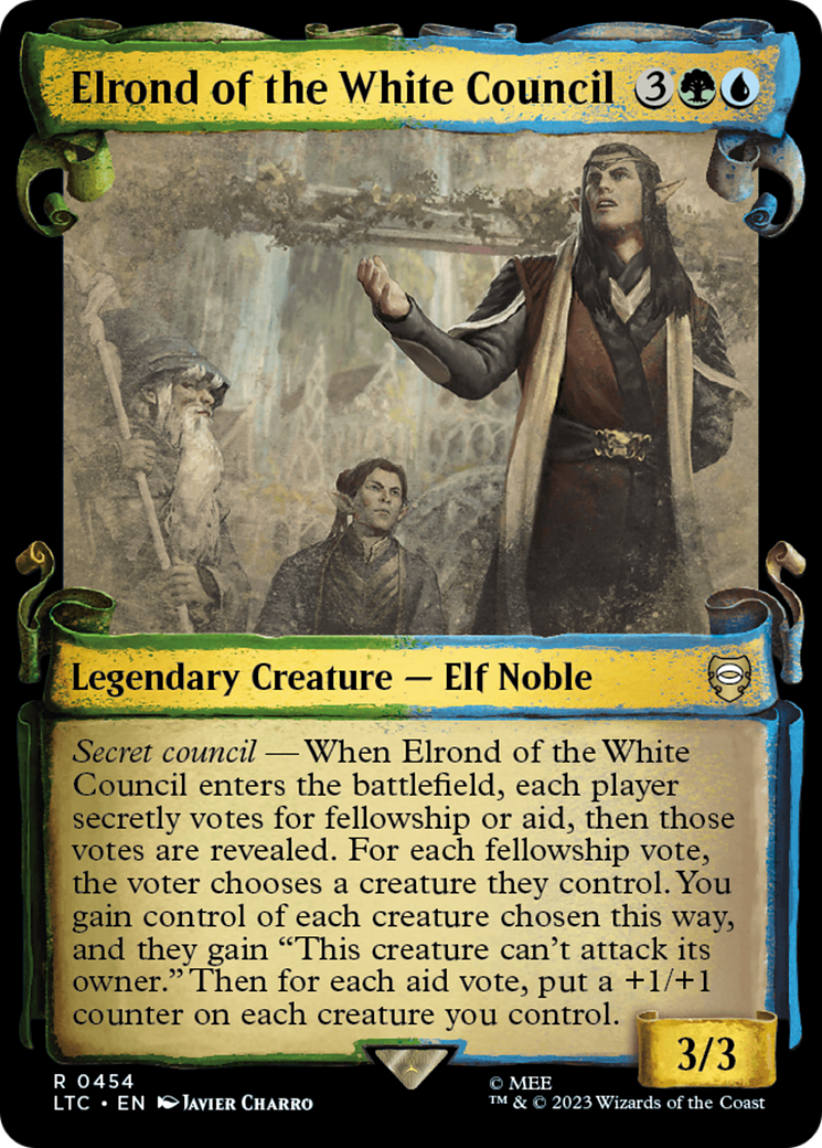 Elrond of the White Council [The Lord of the Rings: Tales of Middle-Earth Commander Showcase Scrolls] | Tacoma Games