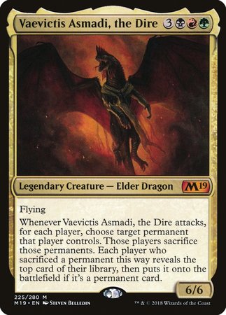 Vaevictis Asmadi, The Dire [Core Set 2019] | Tacoma Games