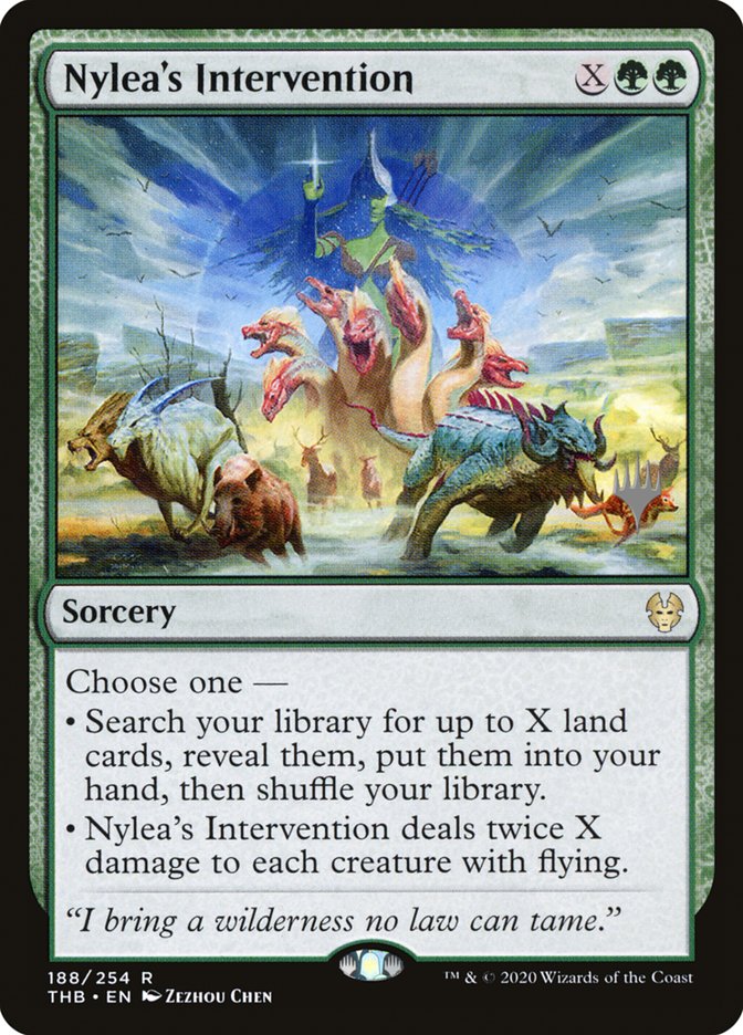 Nylea's Intervention (Promo Pack) [Theros Beyond Death Promos] | Tacoma Games