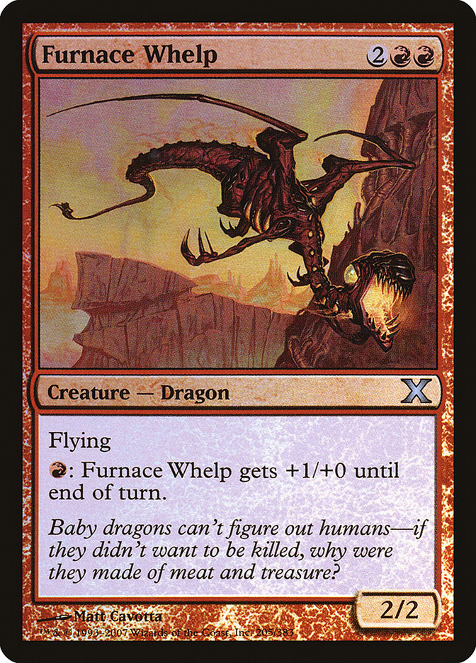 Furnace Whelp (Premium Foil) [Tenth Edition] | Tacoma Games