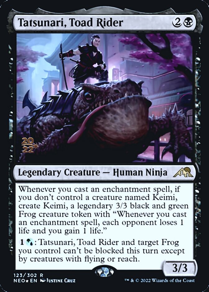 Tatsunari, Toad Rider [Kamigawa: Neon Dynasty Prerelease Promos] | Tacoma Games