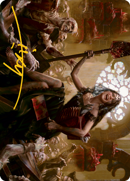 Gisa, Glorious Resurrector Art Card (Gold-Stamped Signature) [Innistrad: Midnight Hunt Art Series] | Tacoma Games