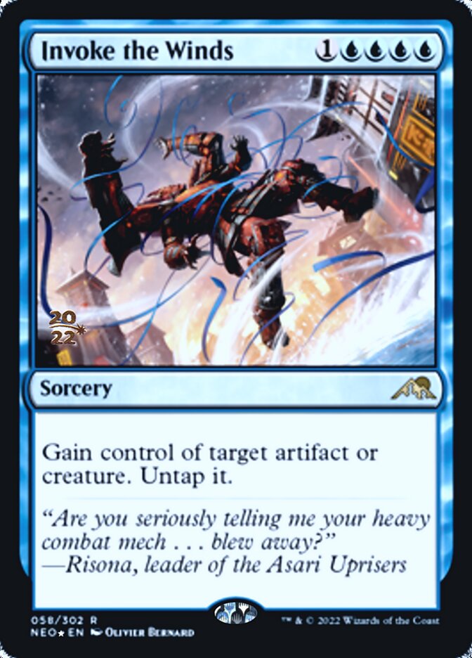 Invoke the Winds [Kamigawa: Neon Dynasty Prerelease Promos] | Tacoma Games