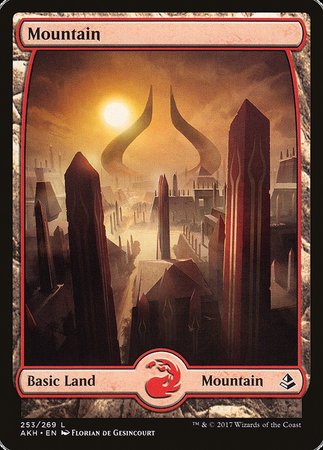 Mountain (253) - Full Art [Amonkhet] | Tacoma Games