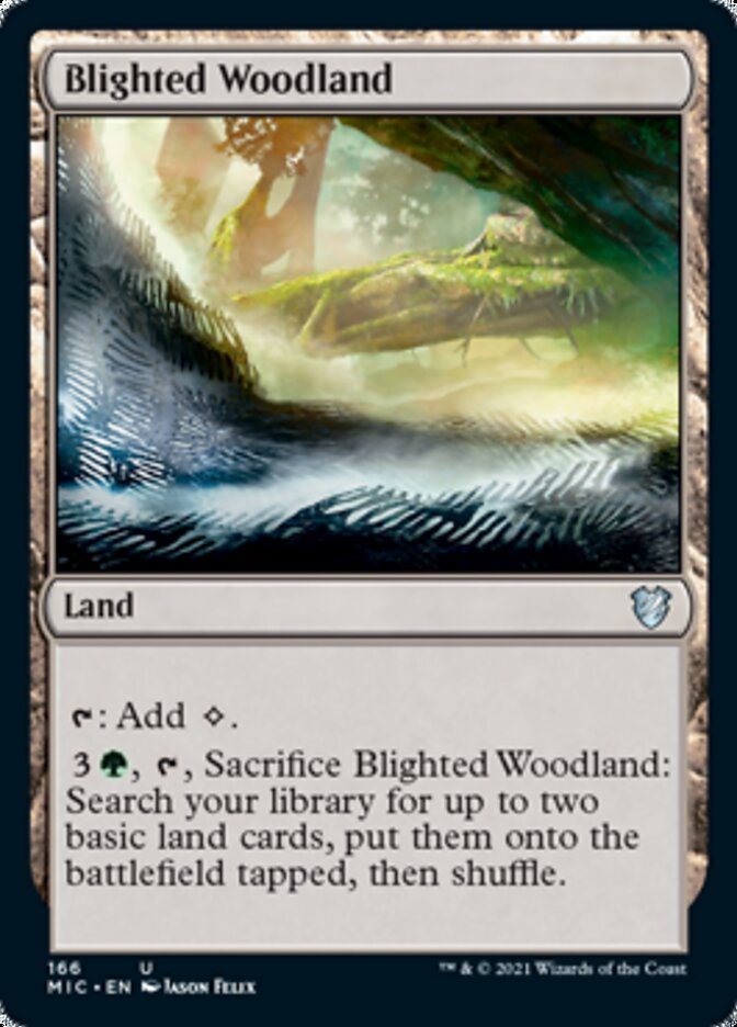 Blighted Woodland [Innistrad: Midnight Hunt Commander] | Tacoma Games