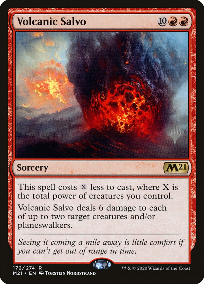 Volcanic Salvo (Promo Pack) [Core Set 2021 Promos] | Tacoma Games