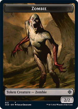 Zombie // Zombie Army Double-Sided Token [Starter Commander Decks] | Tacoma Games