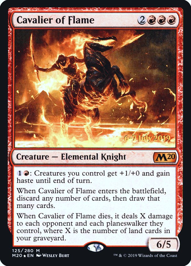 Cavalier of Flame  [Core Set 2020 Prerelease Promos] | Tacoma Games