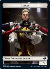 Human (001) // Human Soldier Double-sided Token [Innistrad: Crimson Vow Tokens] | Tacoma Games