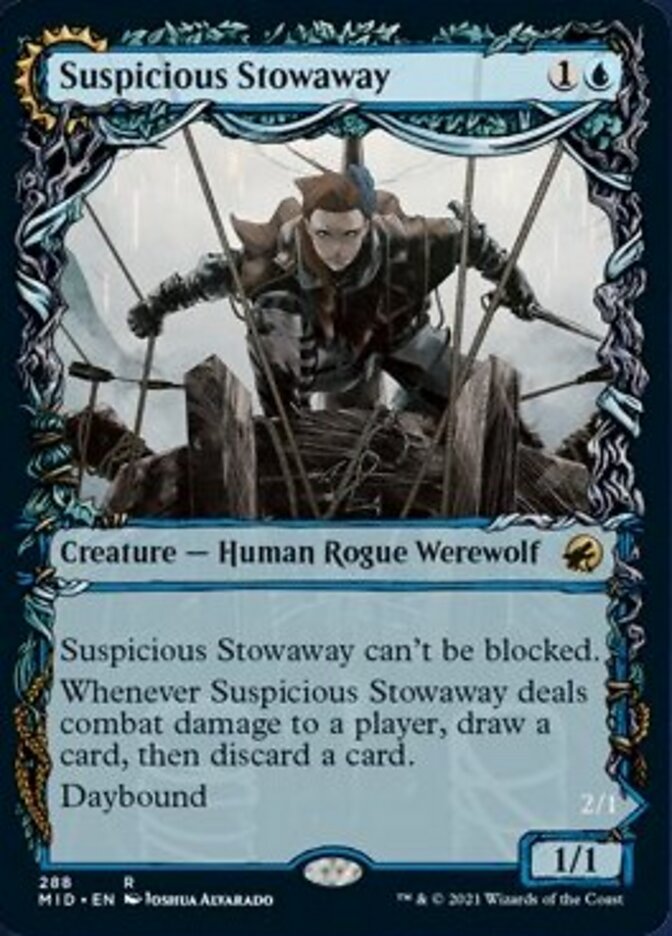 Suspicious Stowaway // Seafaring Werewolf (Showcase Equinox) [Innistrad: Midnight Hunt] | Tacoma Games