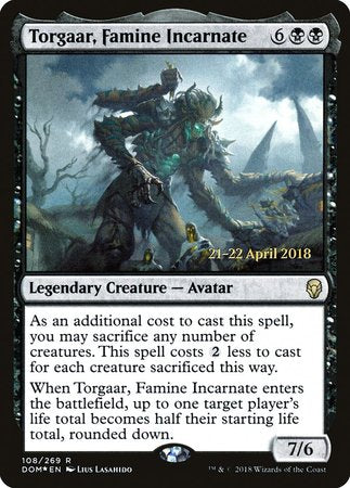 Torgaar, Famine Incarnate [Dominaria Promos] | Tacoma Games