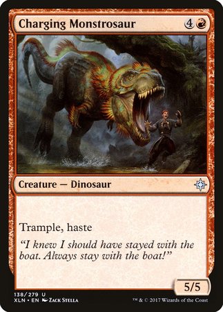 Charging Monstrosaur [Ixalan] | Tacoma Games