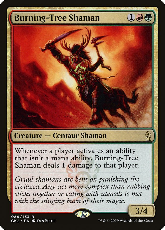 Burning-Tree Shaman [Ravnica Allegiance Guild Kit] | Tacoma Games