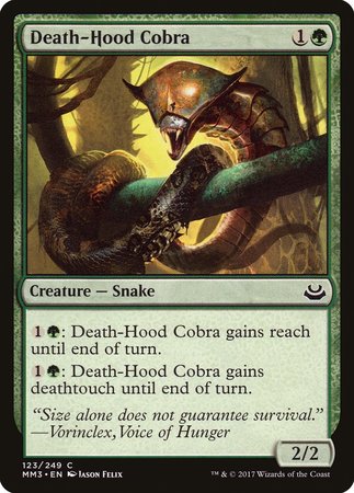 Death-Hood Cobra [Modern Masters 2017] | Tacoma Games