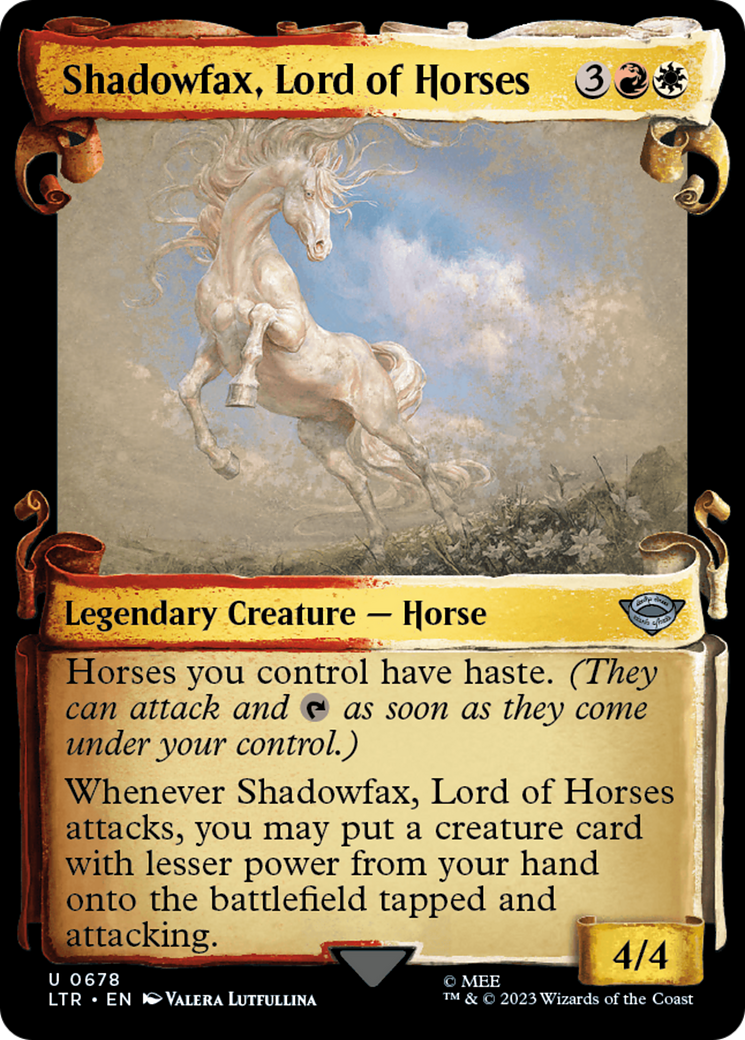 Shadowfax, Lord of Horses [The Lord of the Rings: Tales of Middle-Earth Showcase Scrolls] | Tacoma Games