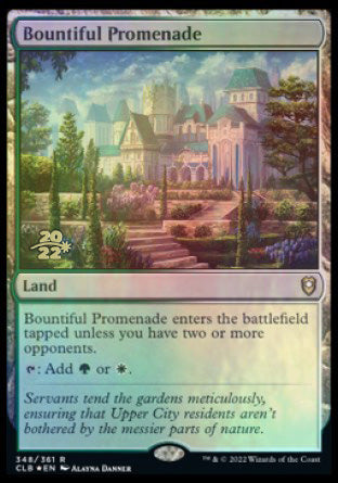Bountiful Promenade [Commander Legends: Battle for Baldur's Gate Prerelease Promos] | Tacoma Games