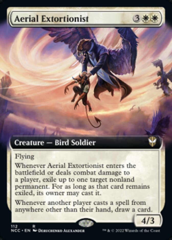 Aerial Extortionist (Extended Art) [Streets of New Capenna Commander] | Tacoma Games