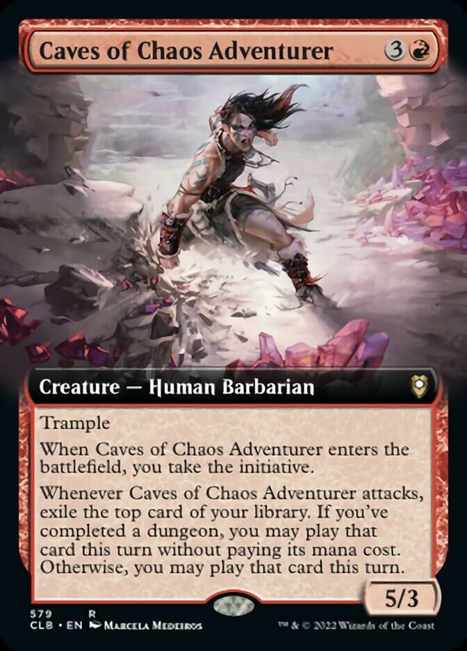 Caves of Chaos Adventurer (Extended Art) [Commander Legends: Battle for Baldur's Gate] | Tacoma Games