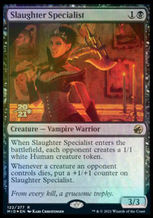 Slaughter Specialist [Innistrad: Midnight Hunt Prerelease Promos] | Tacoma Games