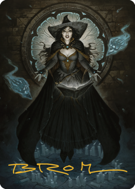 Tasha, the Witch Queen Art Card (76) (Gold-Stamped Signature) [Commander Legends: Battle for Baldur's Gate Art Series] | Tacoma Games