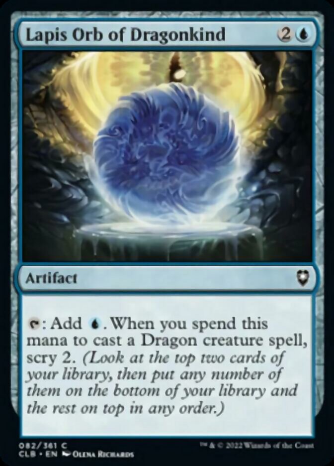 Lapis Orb of Dragonkind [Commander Legends: Battle for Baldur's Gate] | Tacoma Games