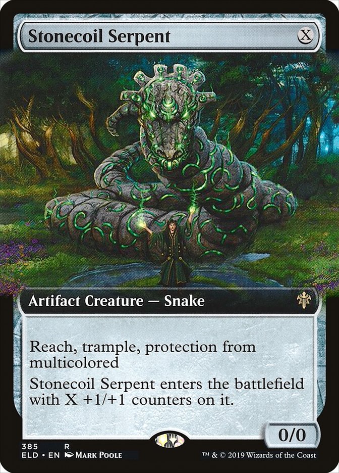 Stonecoil Serpent (Extended Art) [Throne of Eldraine] | Tacoma Games