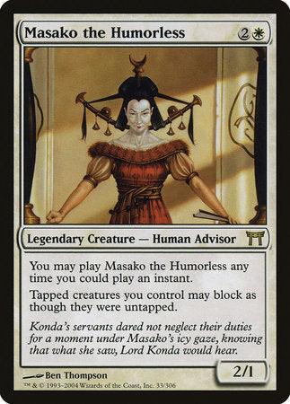 Masako the Humorless [Champions of Kamigawa] | Tacoma Games