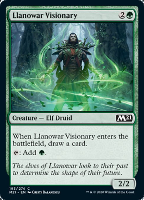 Llanowar Visionary [Core Set 2021] | Tacoma Games