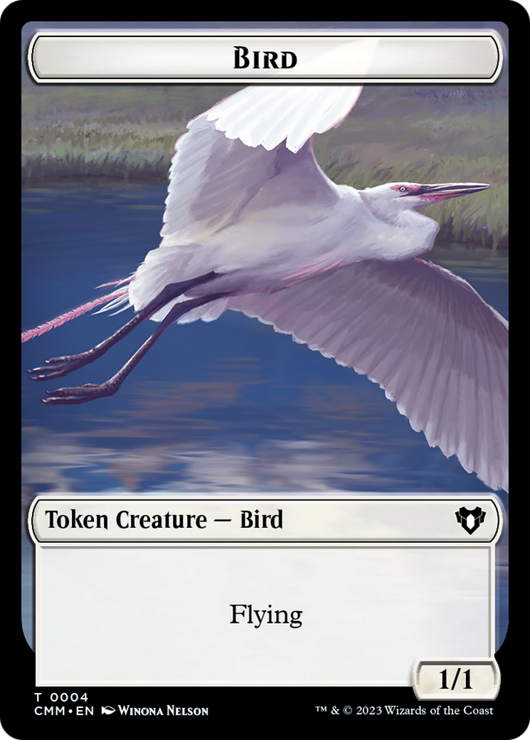 Bird Token [Commander Masters Tokens] | Tacoma Games