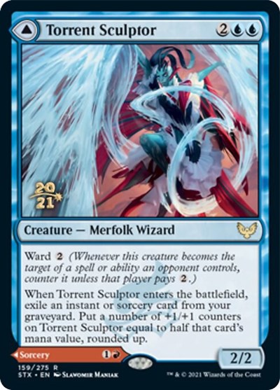 Torrent Sculptor // Flamethrower Sonata [Strixhaven: School of Mages Prerelease Promos] | Tacoma Games