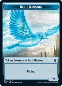 Bird Illusion // Beast (011) Double-sided Token [Commander 2020 Tokens] | Tacoma Games