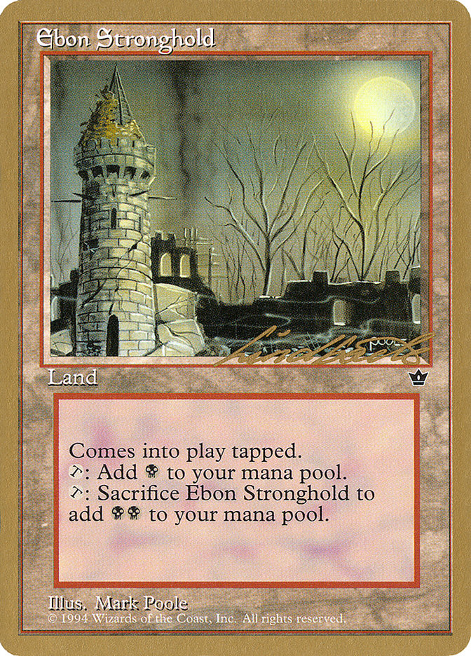 Ebon Stronghold (Leon Lindback) [Pro Tour Collector Set] | Tacoma Games