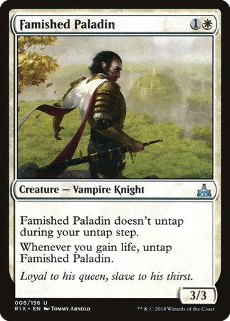 Famished Paladin [Rivals of Ixalan] | Tacoma Games