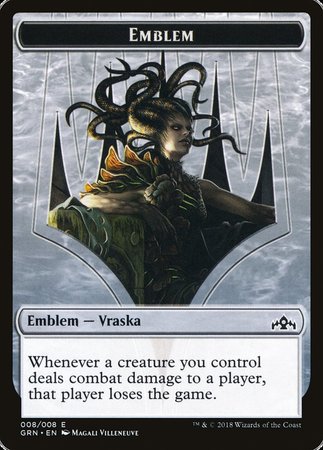 Emblem - Vraska, Golgari Queen [Guilds of Ravnica Tokens] | Tacoma Games