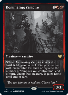 Dominating Vampire [Innistrad: Double Feature] | Tacoma Games